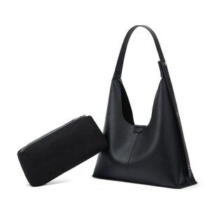 7411 Vegan Leather Purse 2025 Fall Shoulder Handbags Slouchy Tote Crossbody